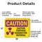 Signmission Radiation & Laser Sign, 12 in H x 18 in W, Aluminum, Rectangle OS-2PACK-CR-A-1218-L-10163 - alternate 5